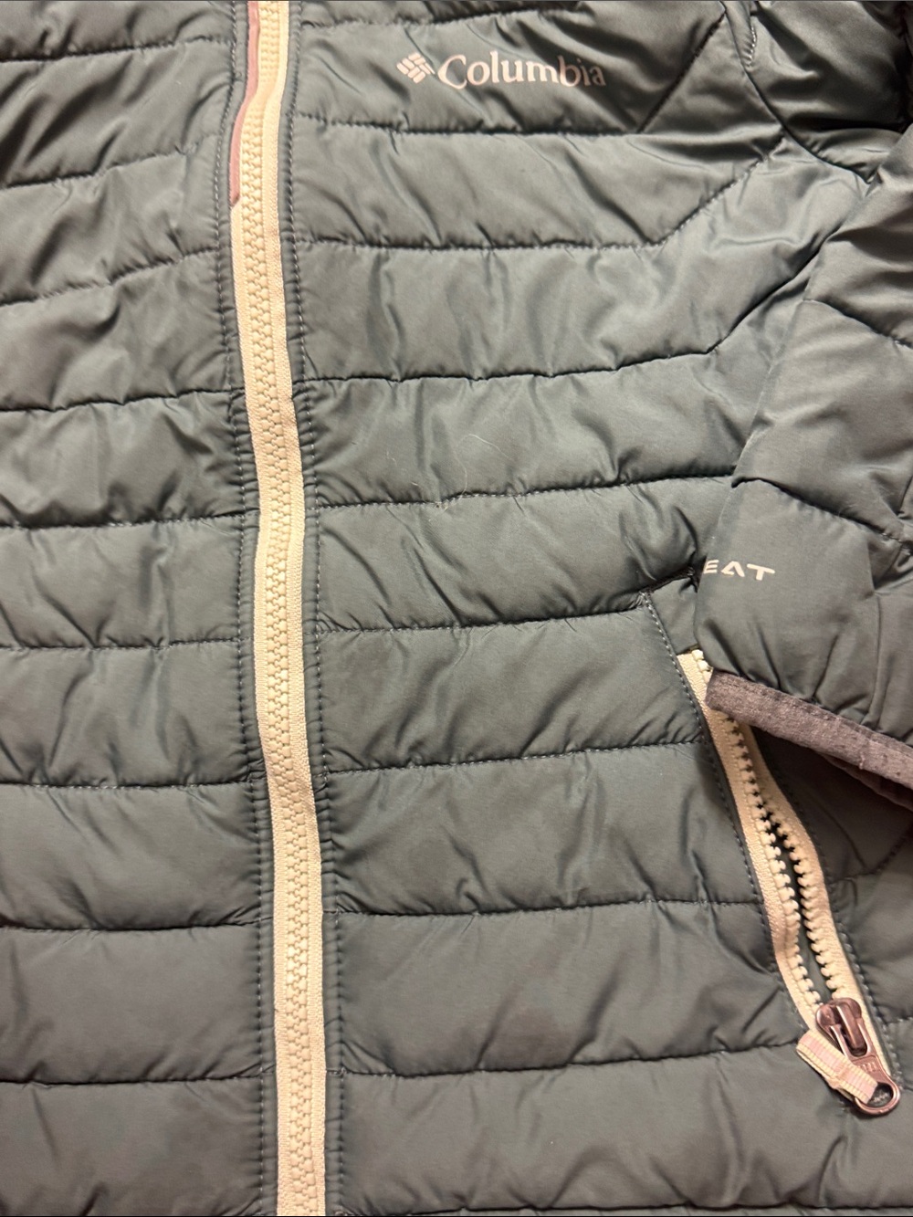 Columbia Teal Hooded Quilted Jacket - Picture 3 of 5